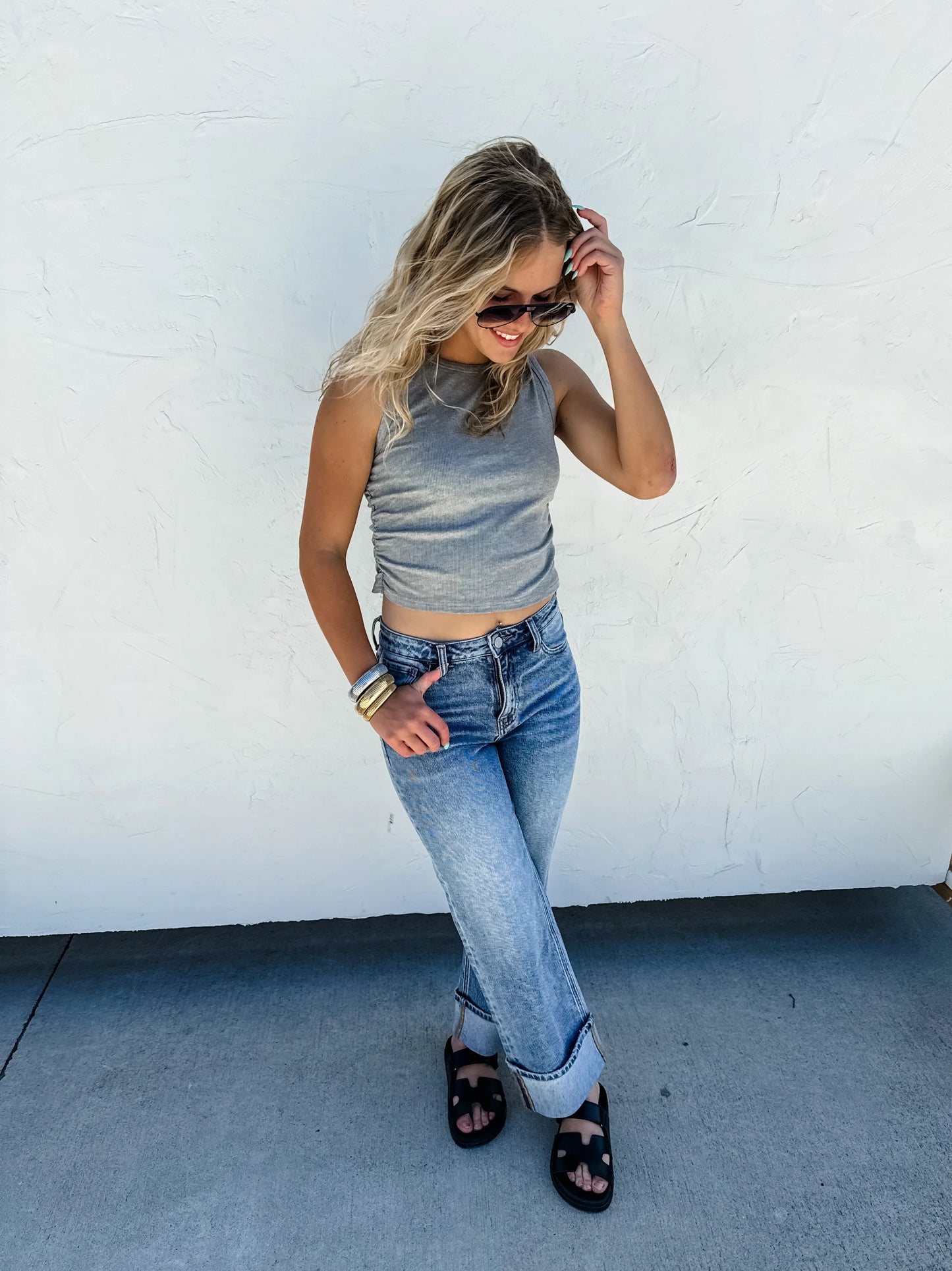 PREORDER: Jordan Wide Cuff Jeans (Online Exclusive)