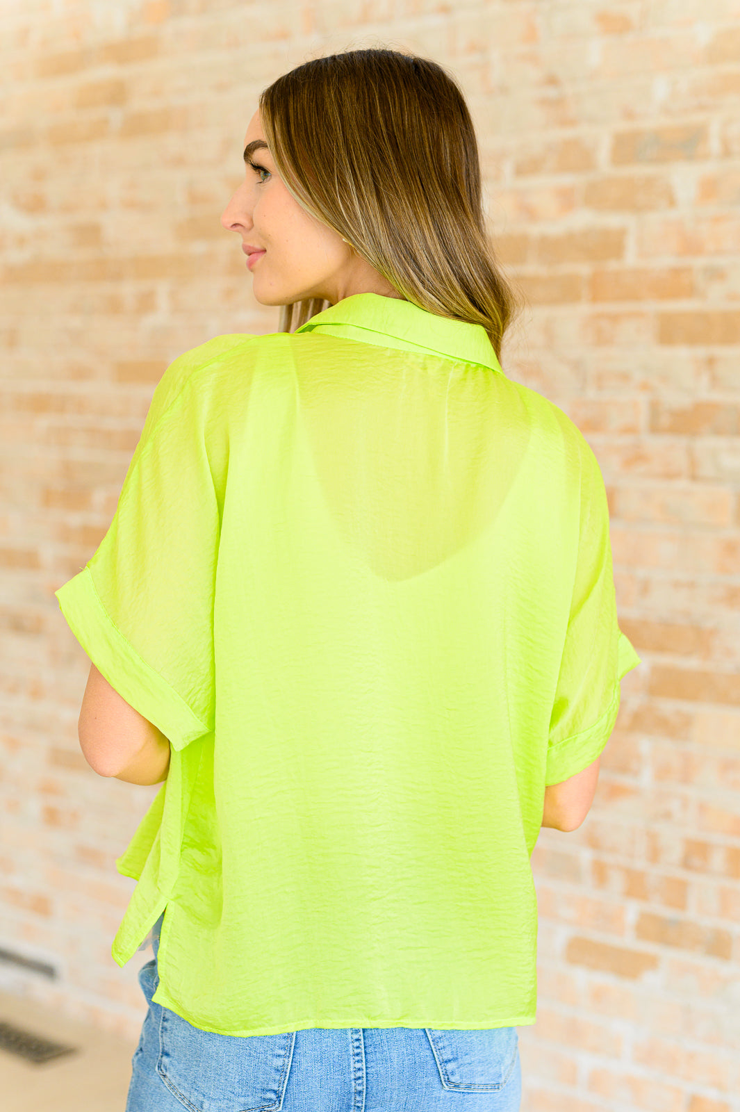 Bright Idea Button Down in Citrus (Online Exclusive)