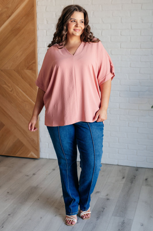 Contrary to Popular Belief V-Neck Blouse (Online Exclusive)