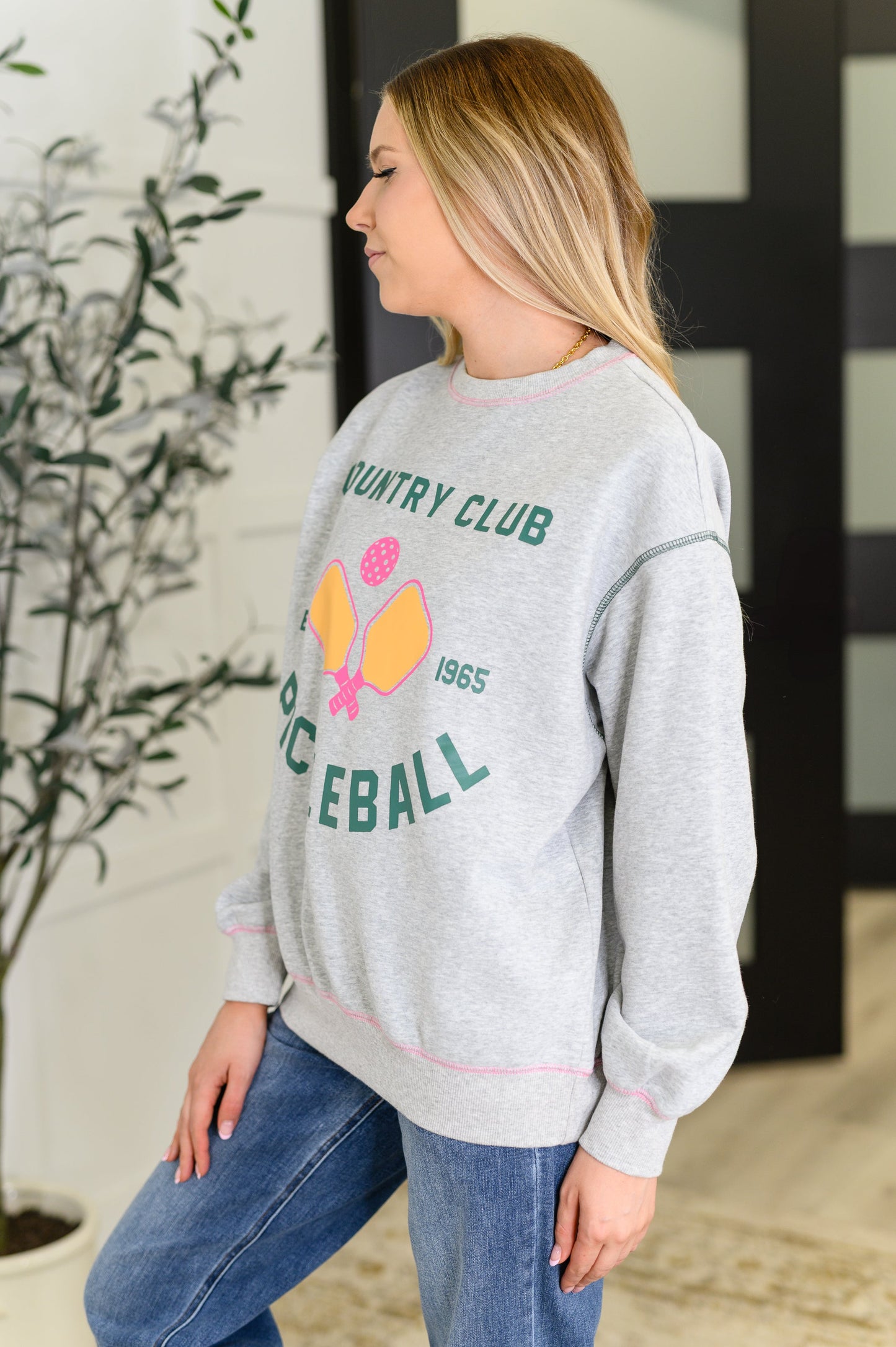 Country Club Pickle Ball Graphic Sweatshirt (Online Exclusive)