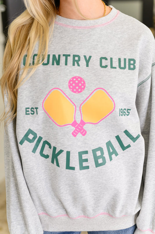 Country Club Pickle Ball Graphic Sweatshirt (Online Exclusive)