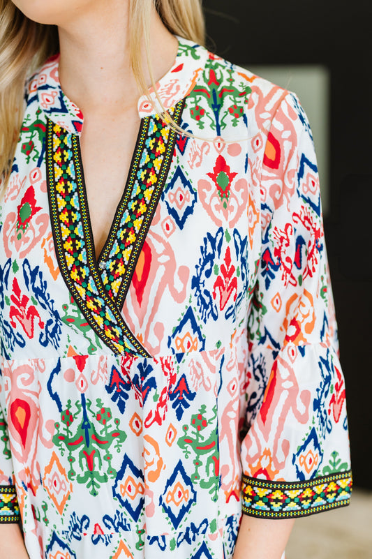Depend on Me Boho Tiered Dress (Online Exclusive)