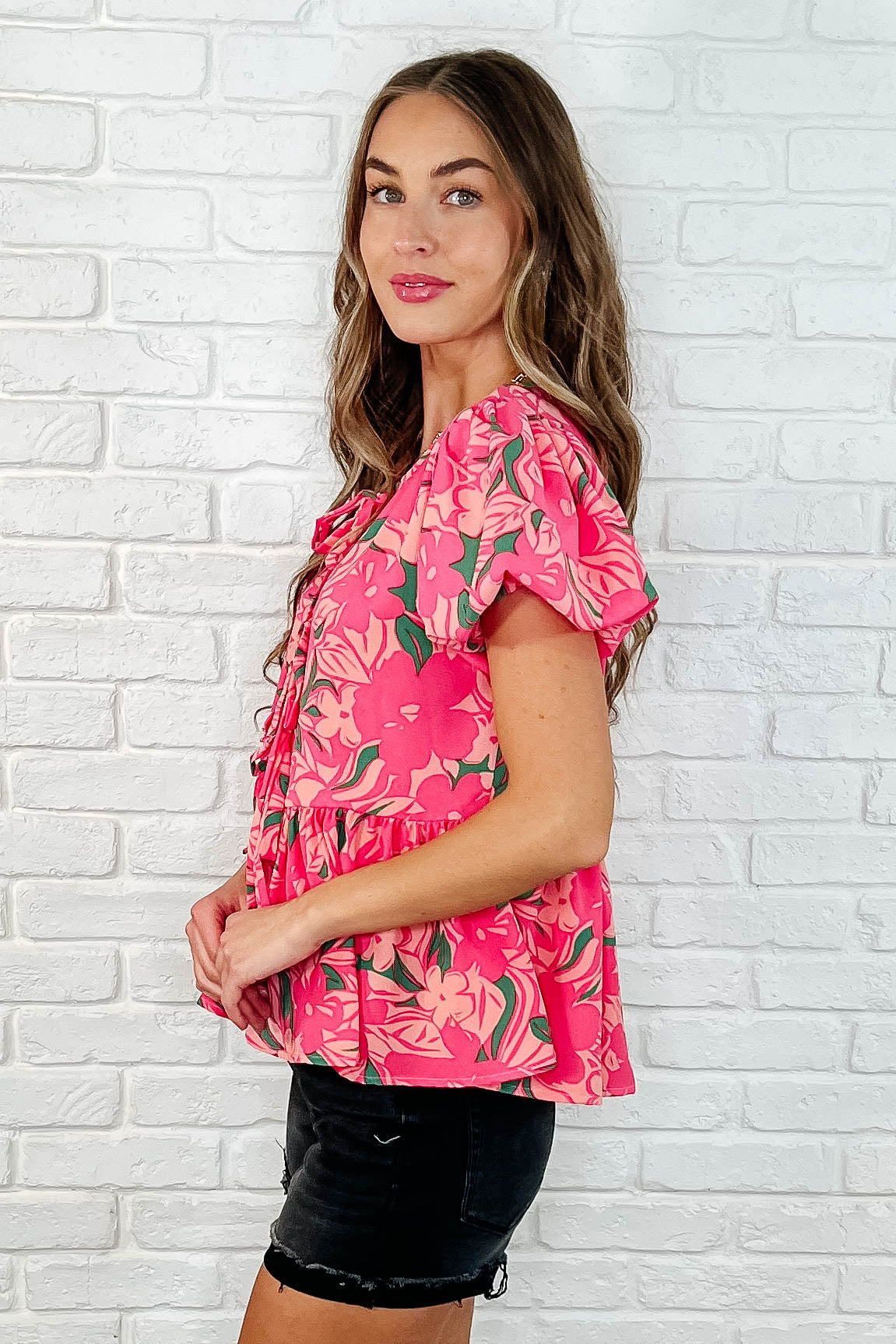 Floral Fling Puff Sleeve Blouse (Online Exclusive)