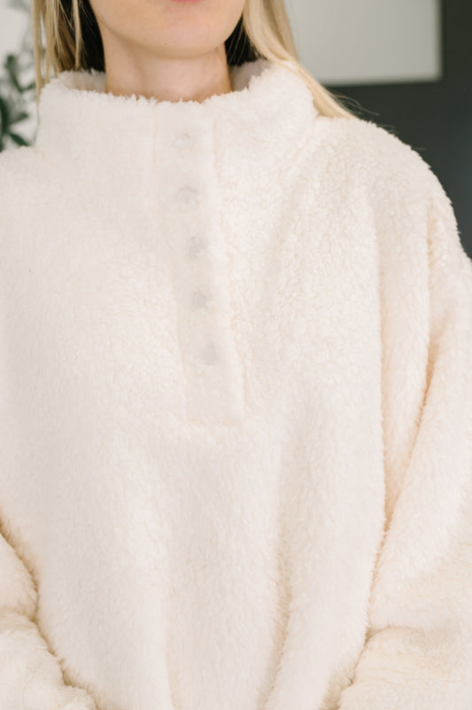Fluffy Flurry Snap Button Pullover (Online Exclusive)