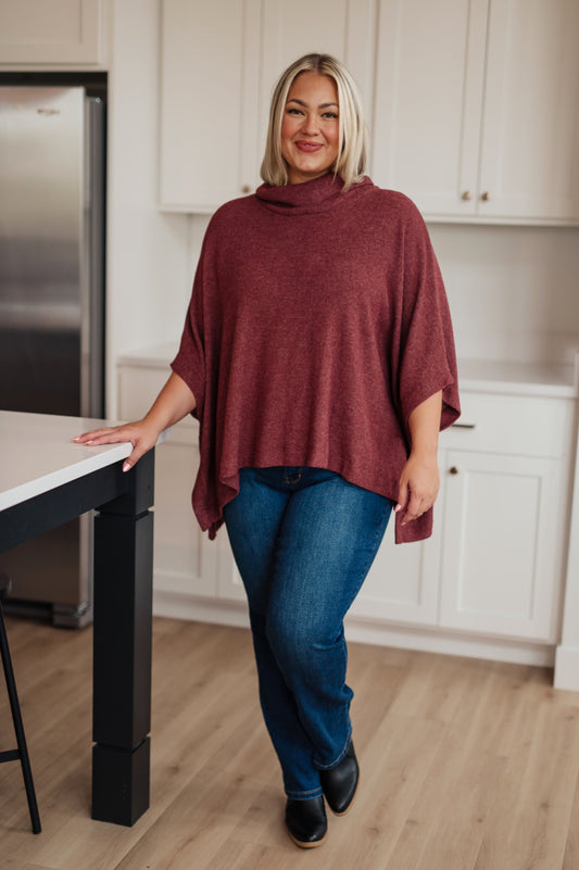 Forgive Me Cowl Neck Poncho (Online Exclusive)