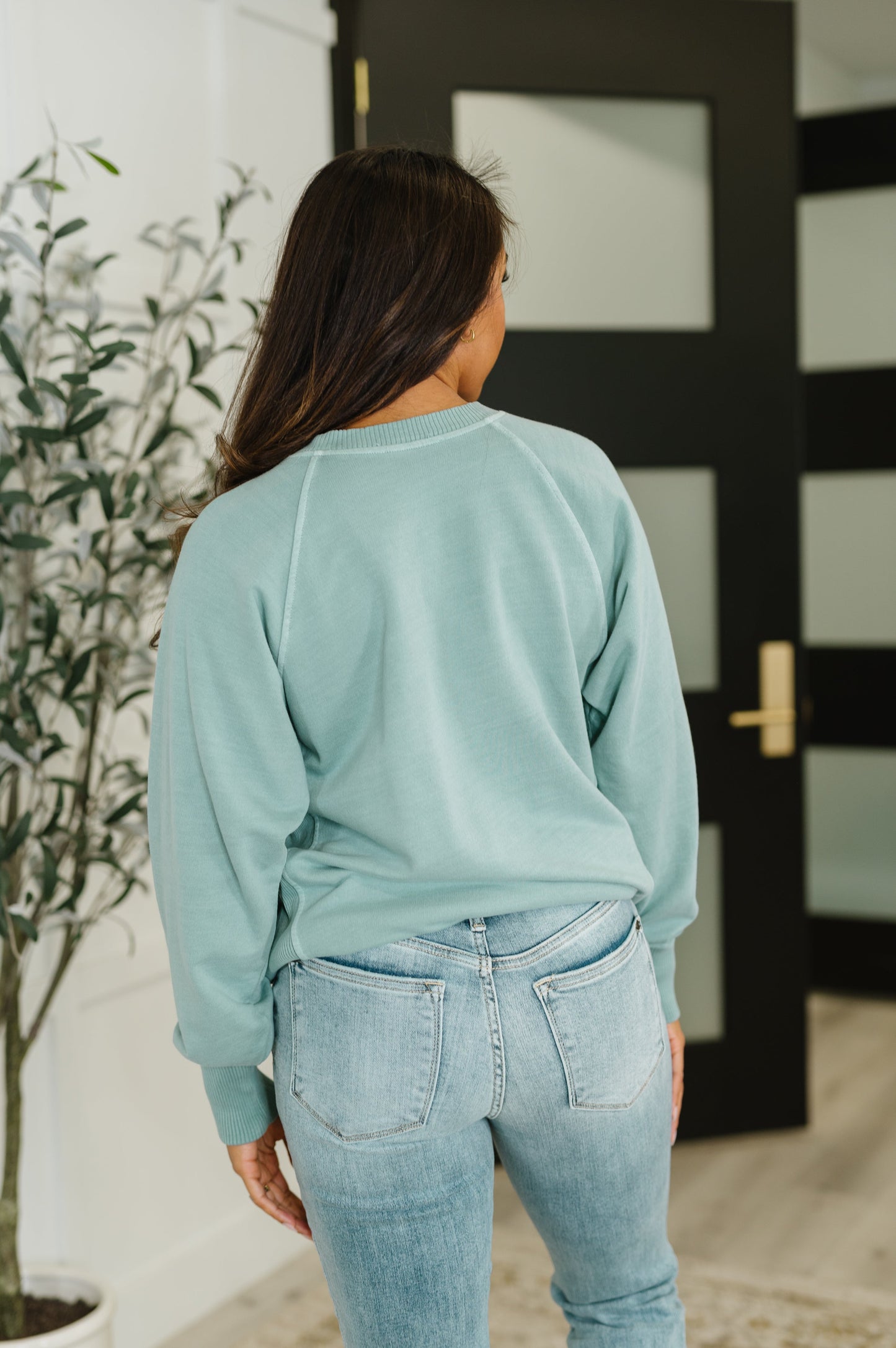 For the Experience Relaxed Pullover in Ash Blue (Online Exclusive)