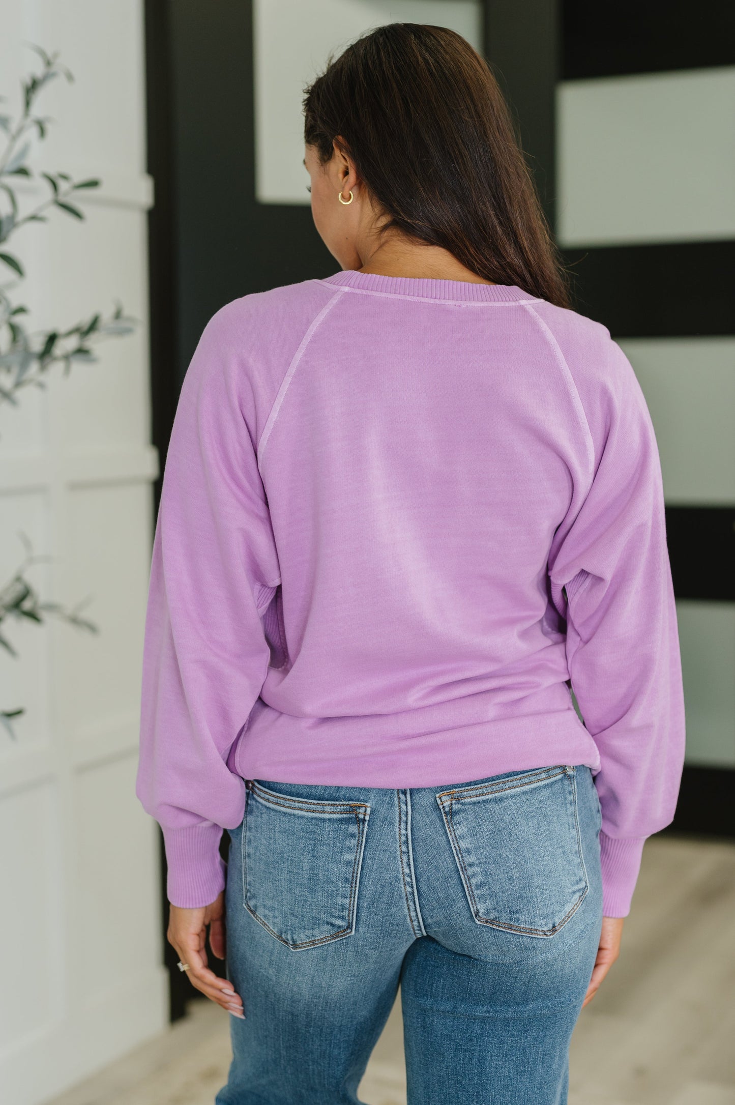 For the Experience Relaxed Pullover in Lavender (Online Exclusive)