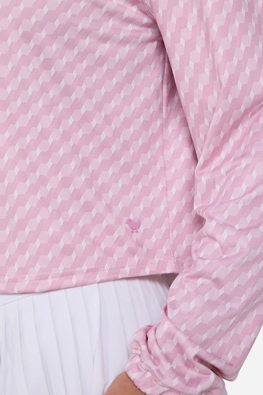 Bad Birdie Women's UV Quarterzip - Geo Chip