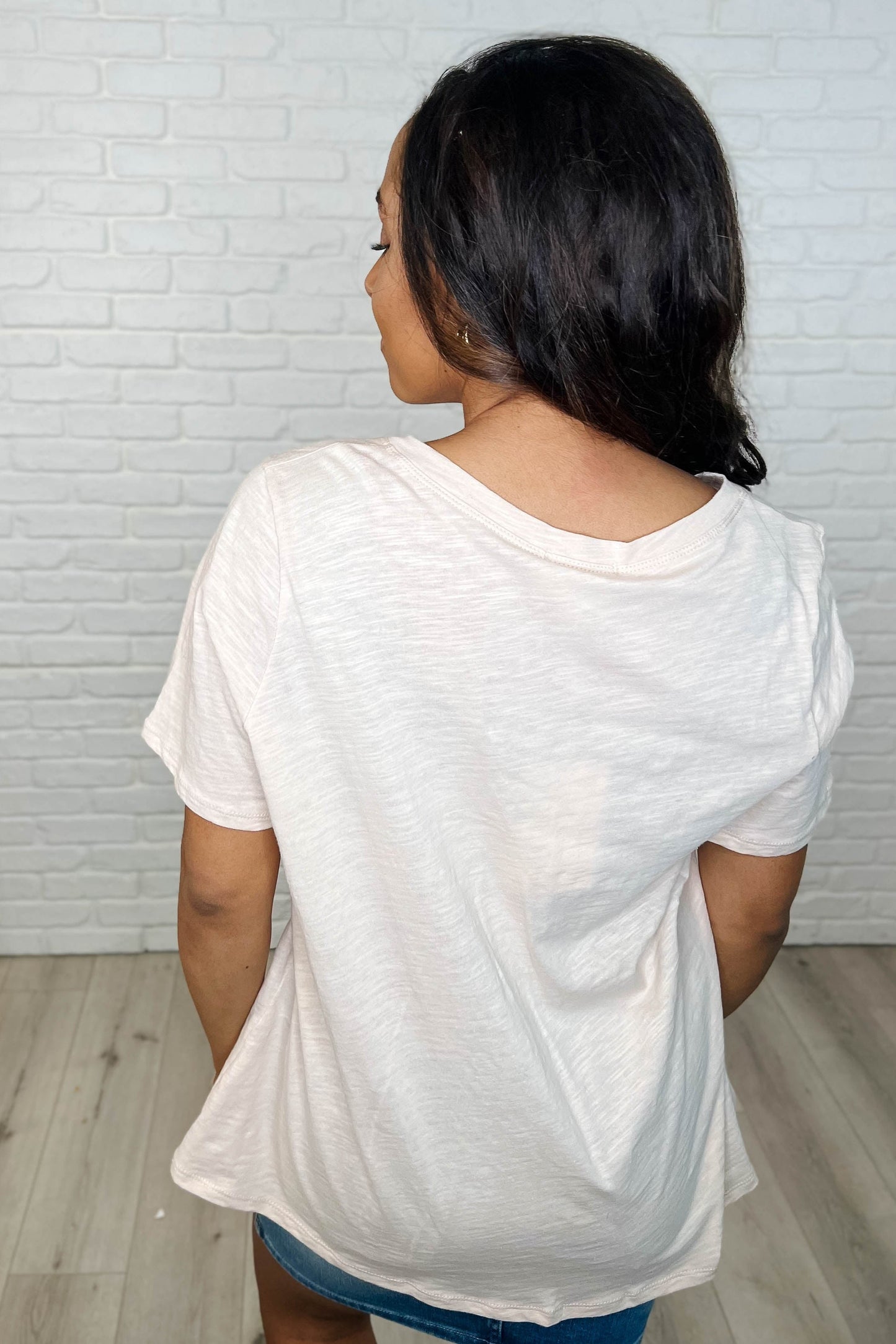 I Don't Have to Choose V-Neck Tee in Oatmeal (Online Exclusive)