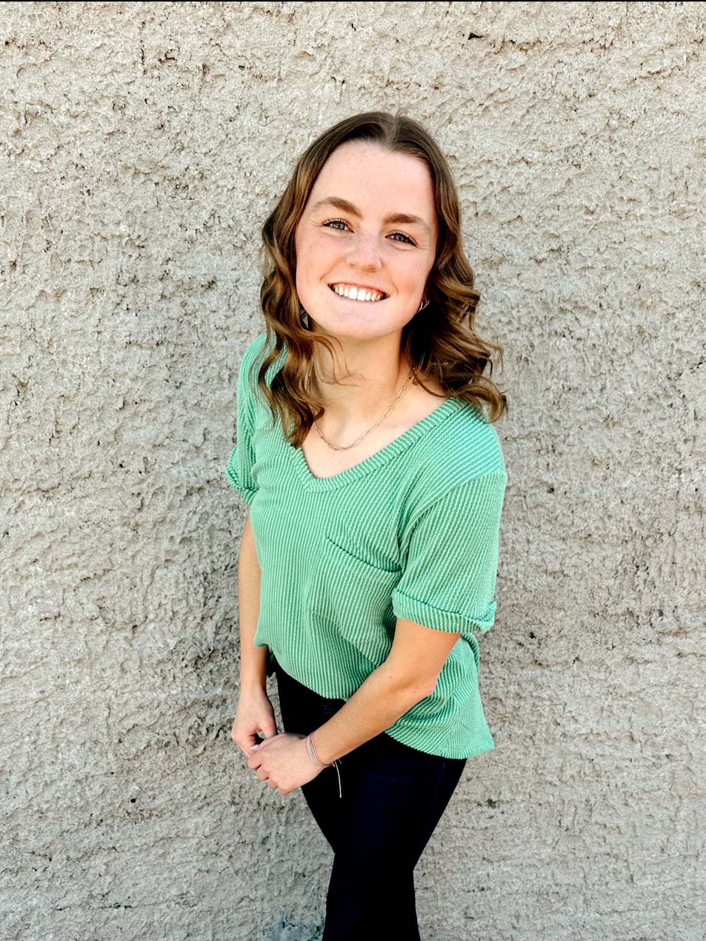 Summer Basics Top - Kelly Green