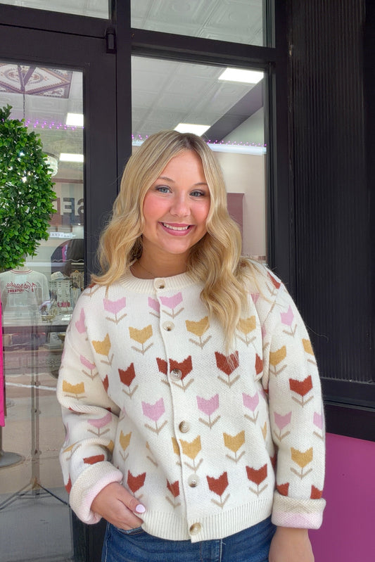 Tulip Floral Cardigan
