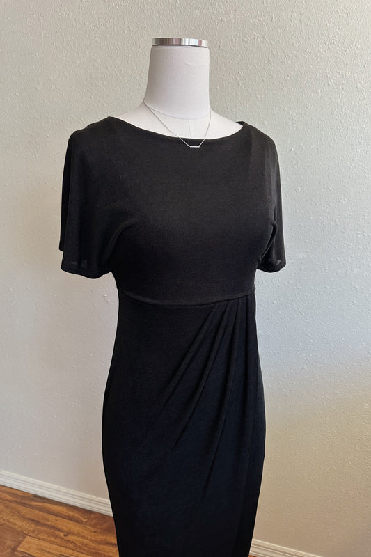 Classic Black Wrap Dress