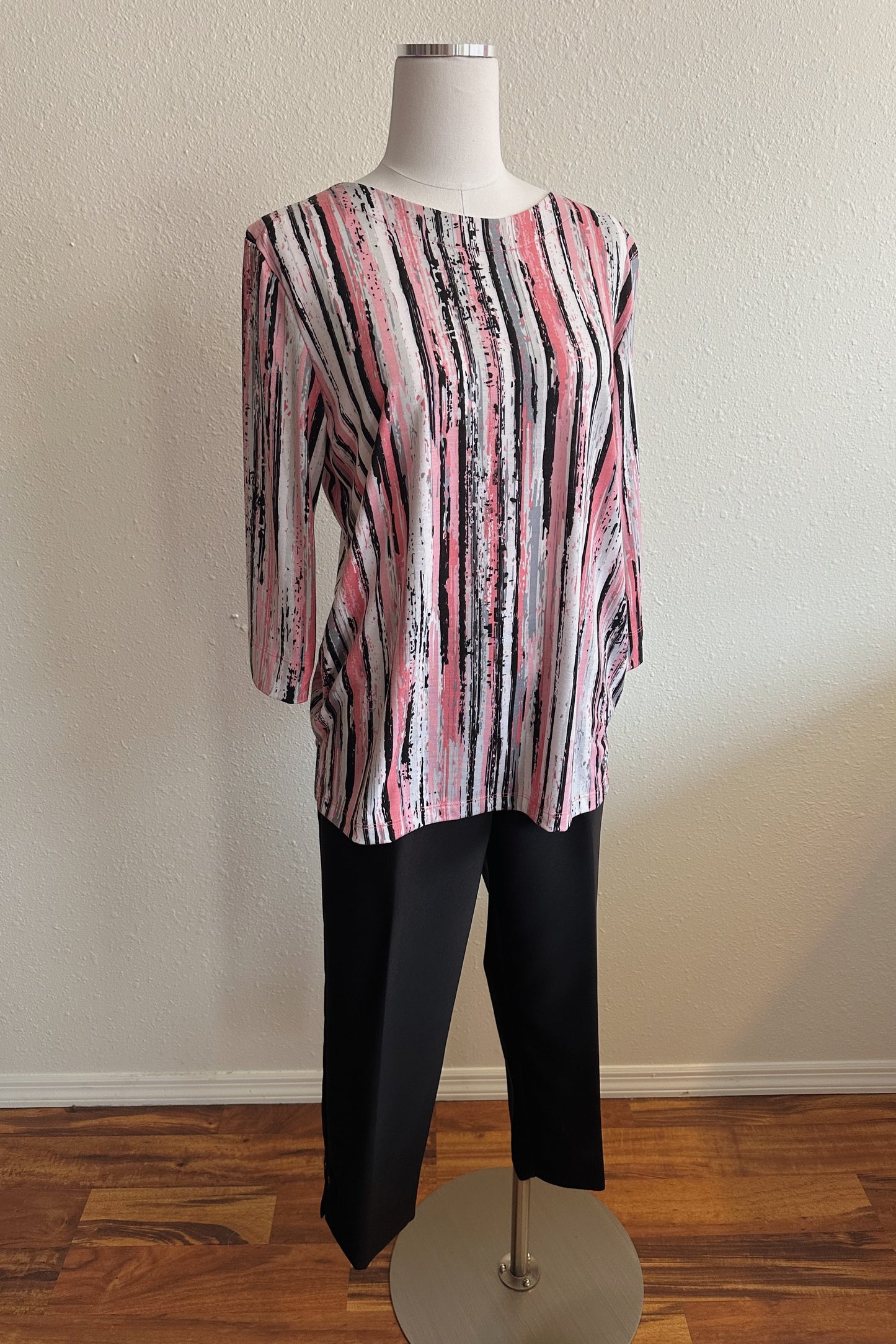 Open Minded Patterned Blouse - Multiple Colors