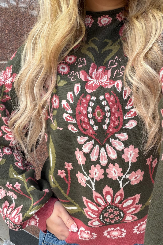 Taylor Patterned Knitted Sweater