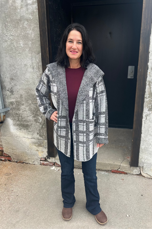 Ada Plaid Cardigan Sweater