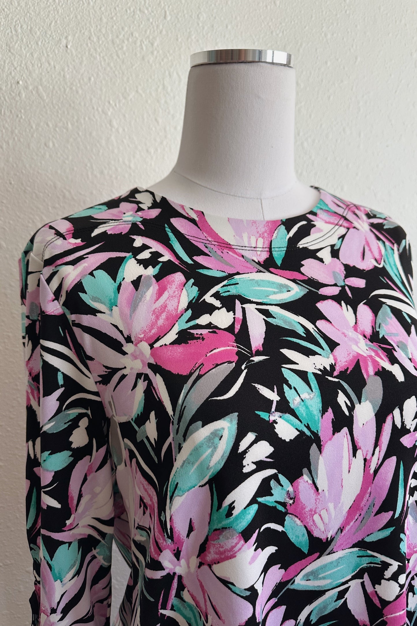 Bright Floral Print Top