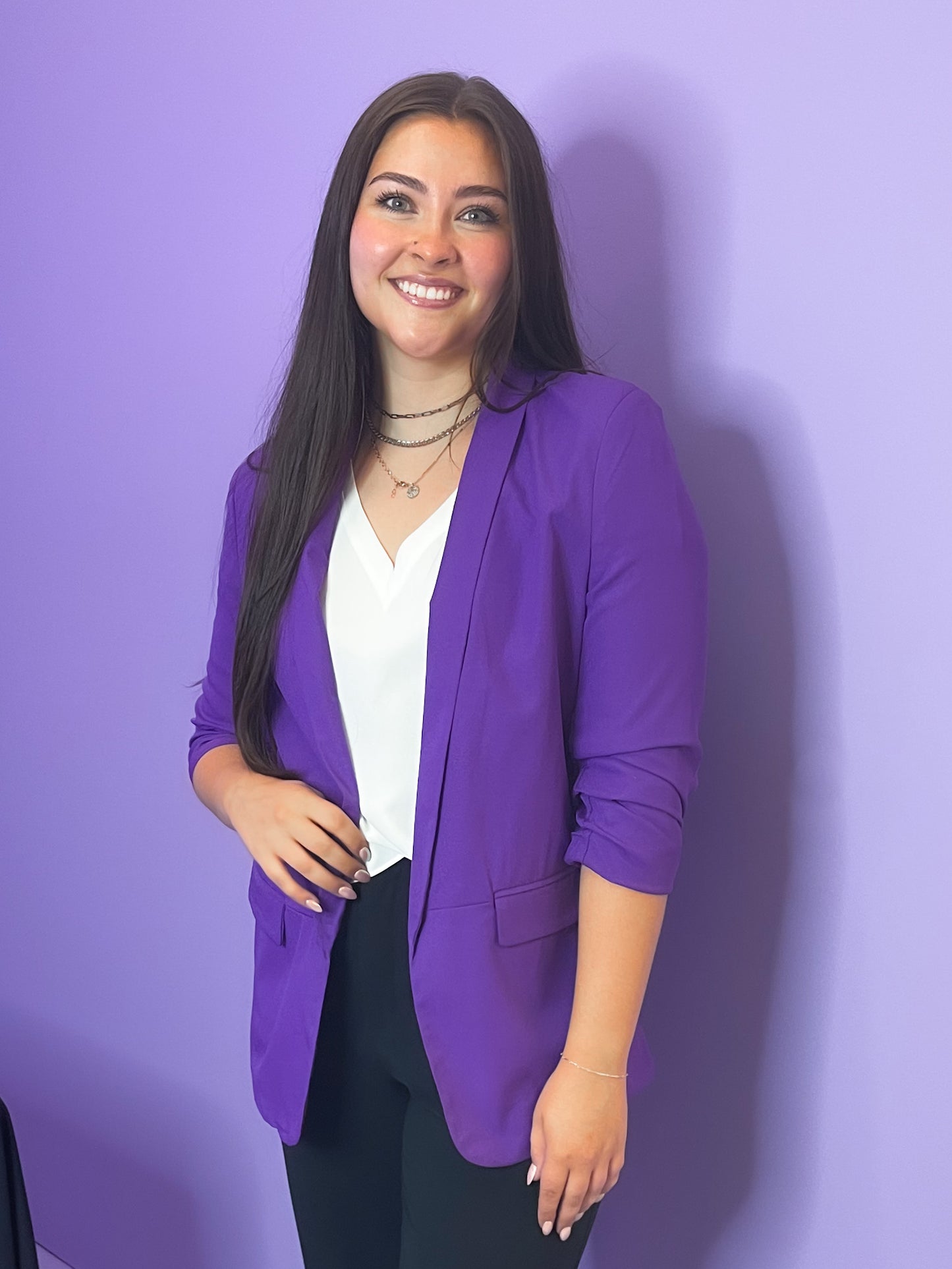 School Pride Purple Blazer