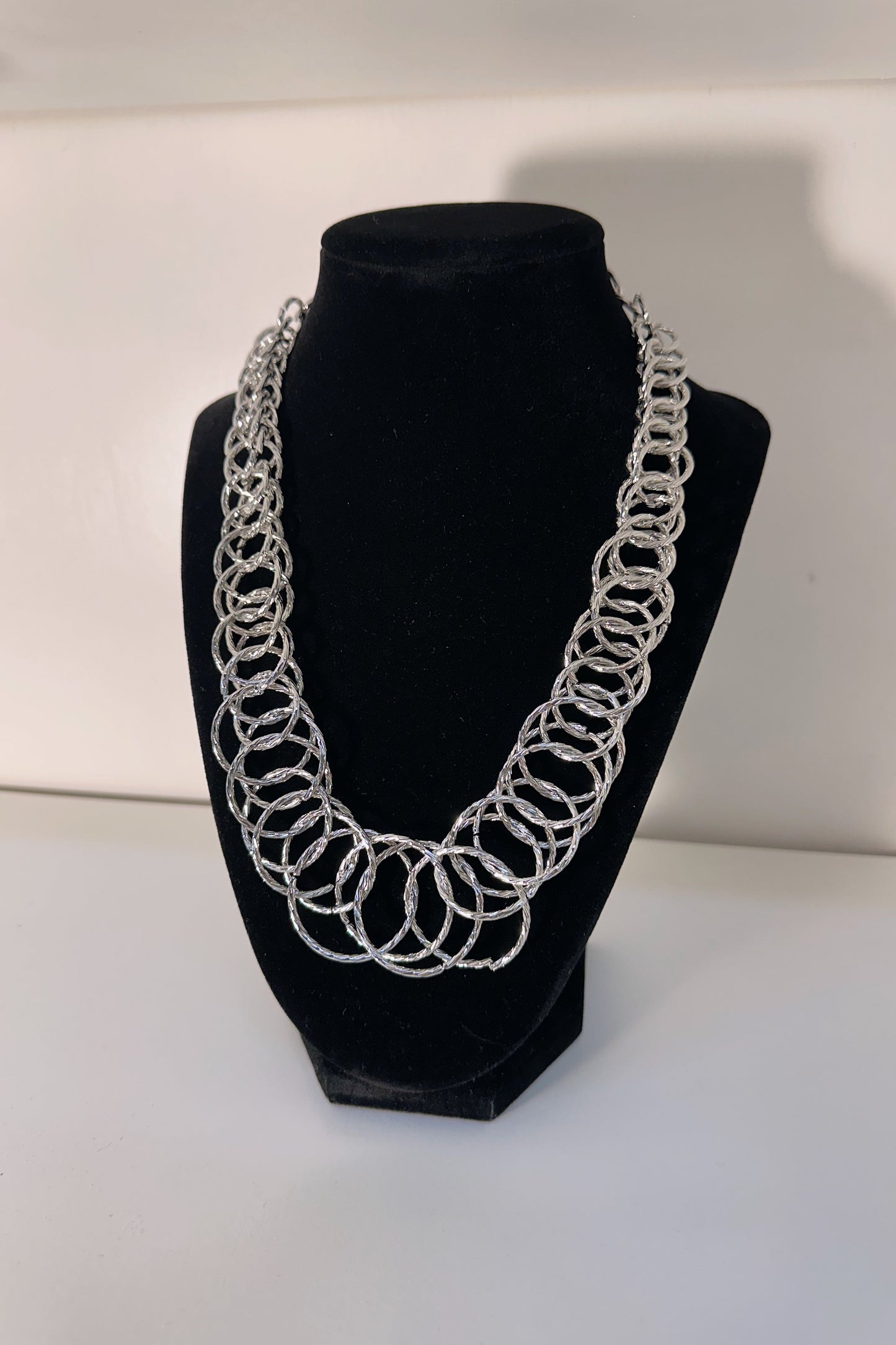 Maverick Elongated Chain Link Necklace - Silver