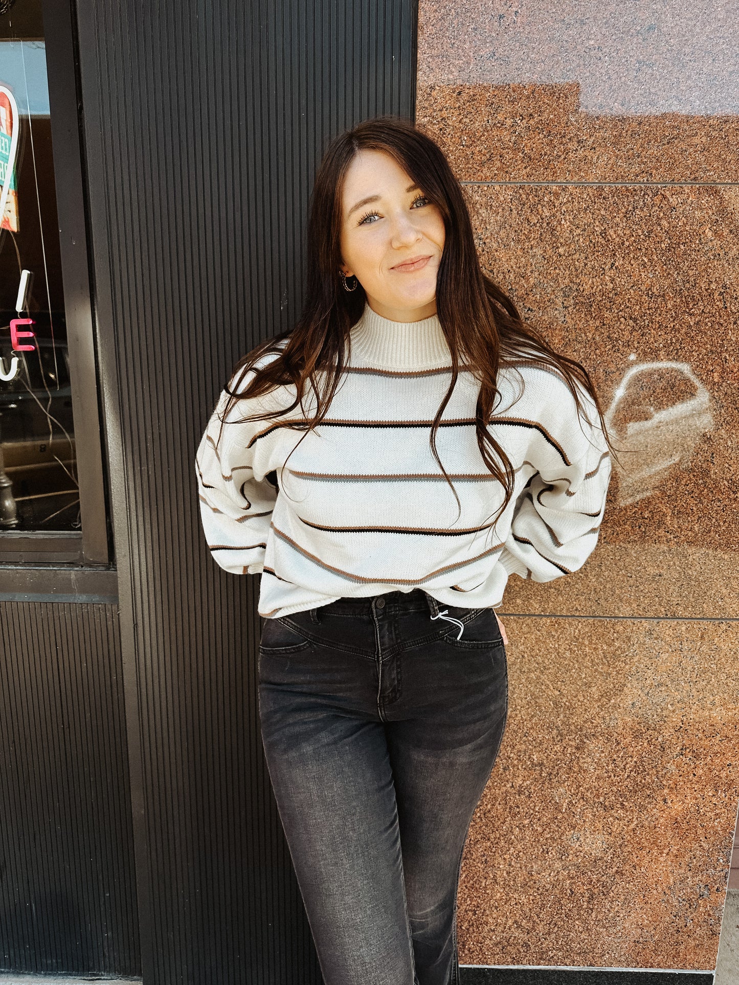 It's November Striped Sweater