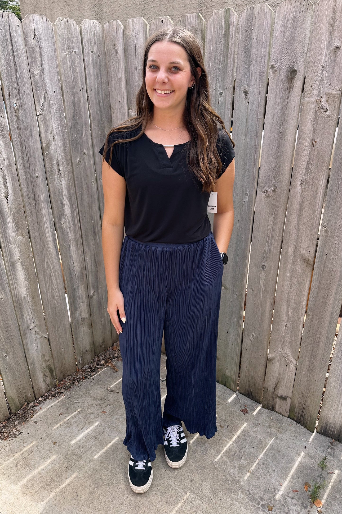 Deep Blue Wavy Pant