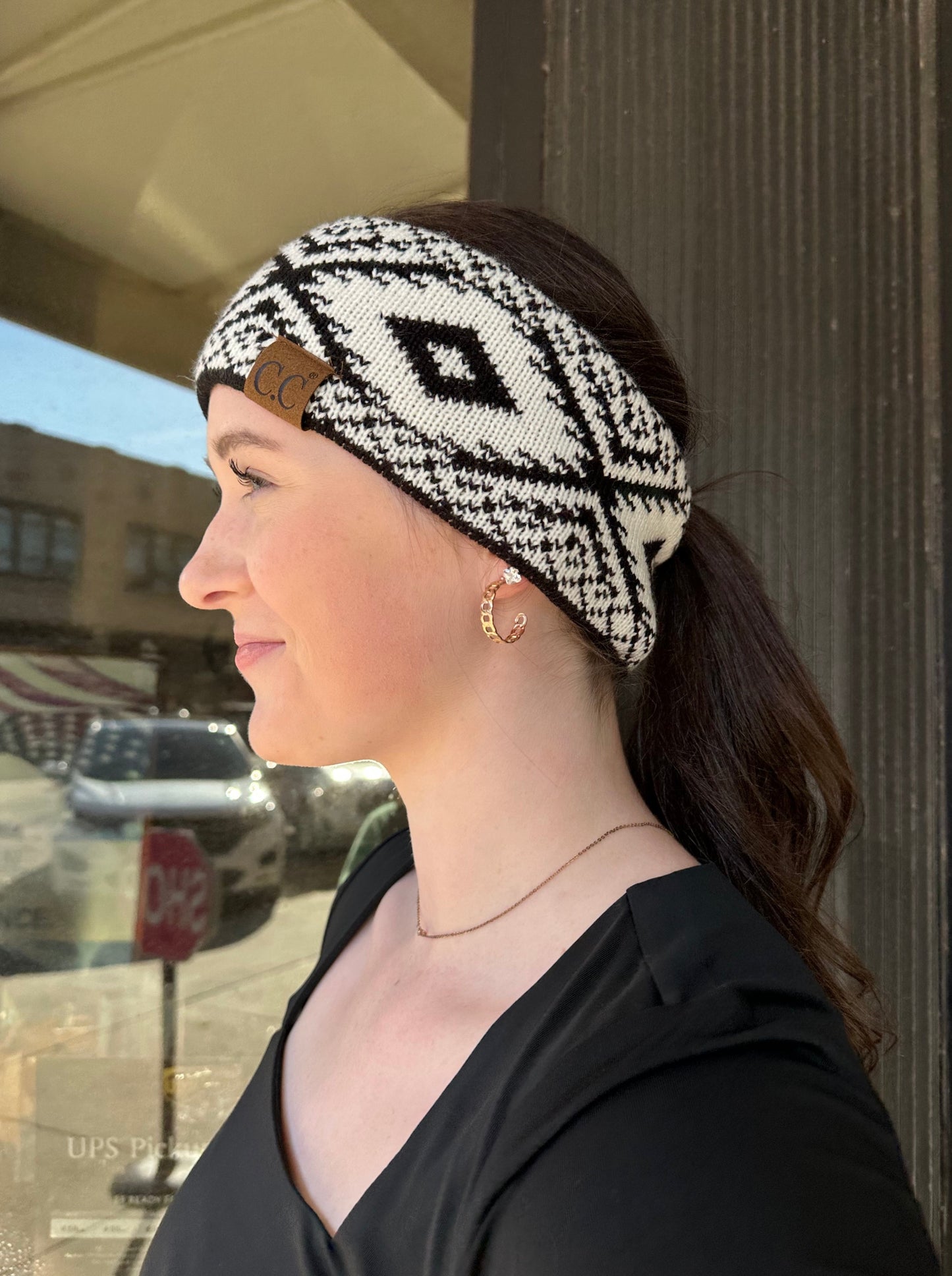 C.C. Aztec Printed Head Wrap