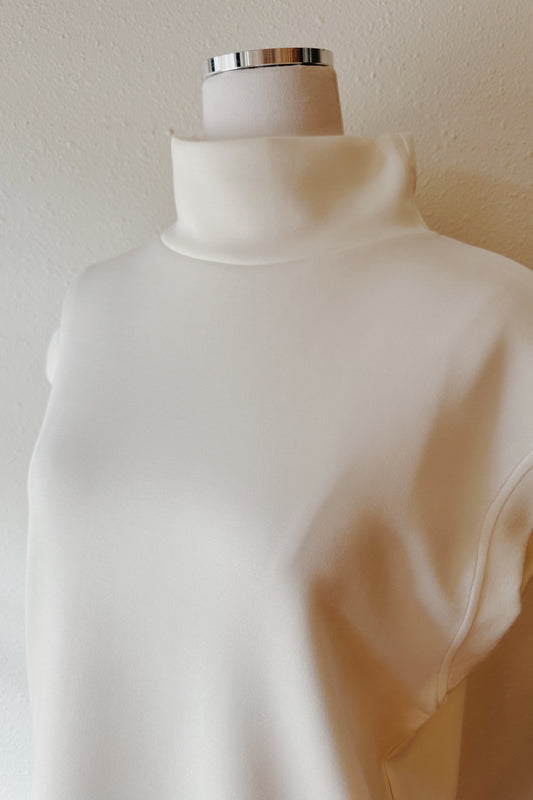 Oversized Mock Neck Top