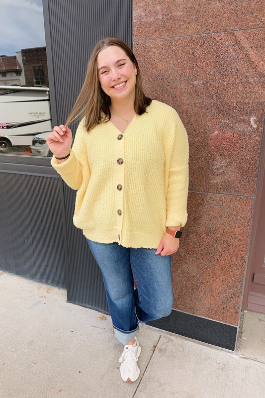 Daisy Brushed Sweater Cardigan