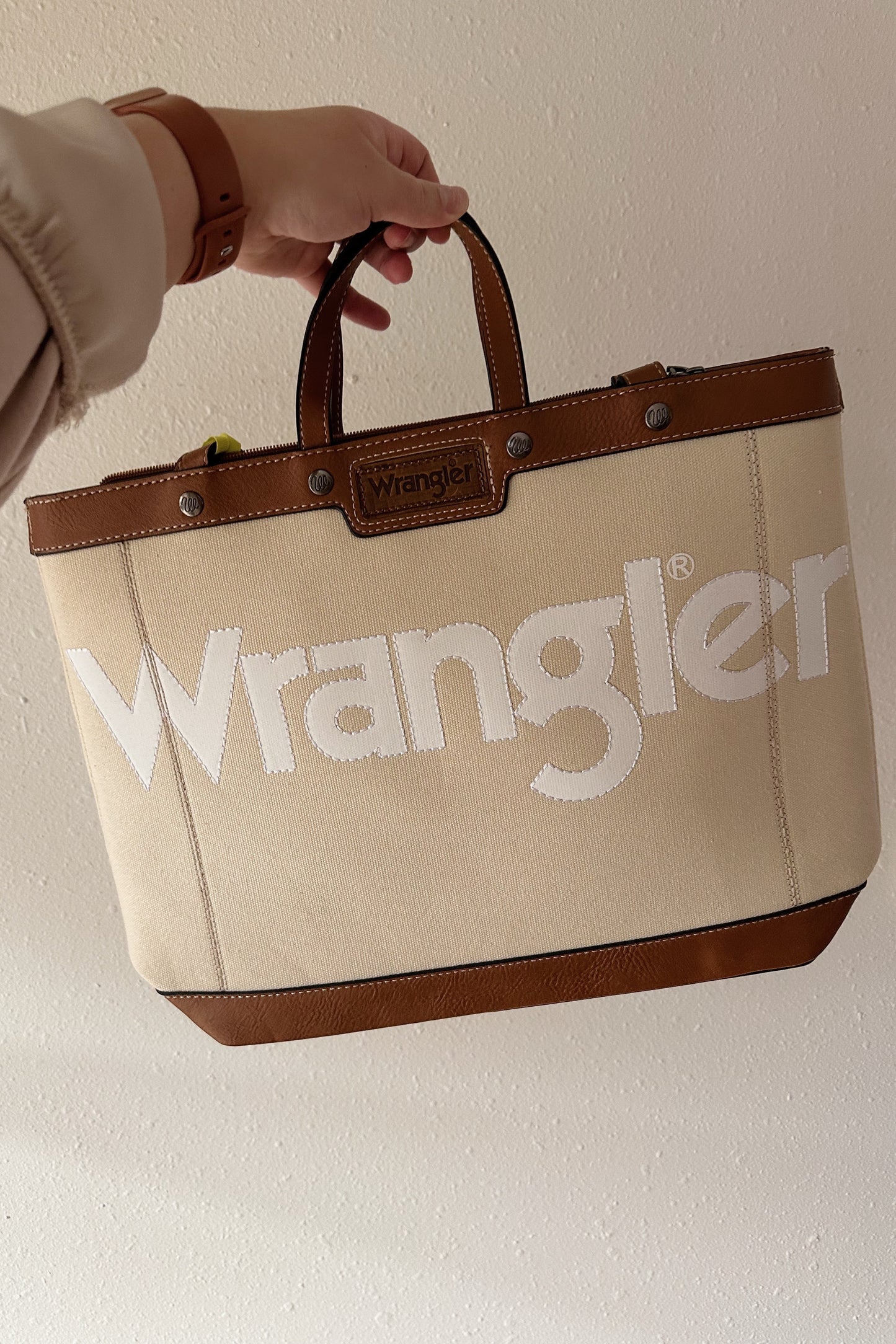 Wrangler Canvas Top Handle Tote/Shoulder Bag - Multiple Colors