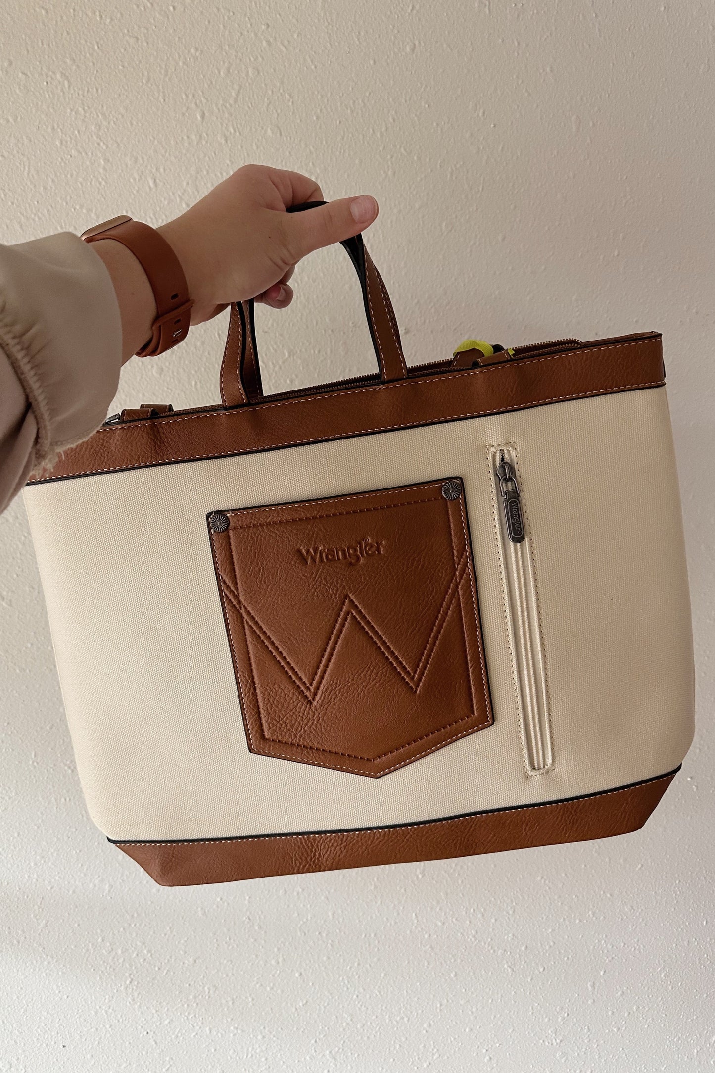 Wrangler Canvas Top Handle Tote/Shoulder Bag - Multiple Colors