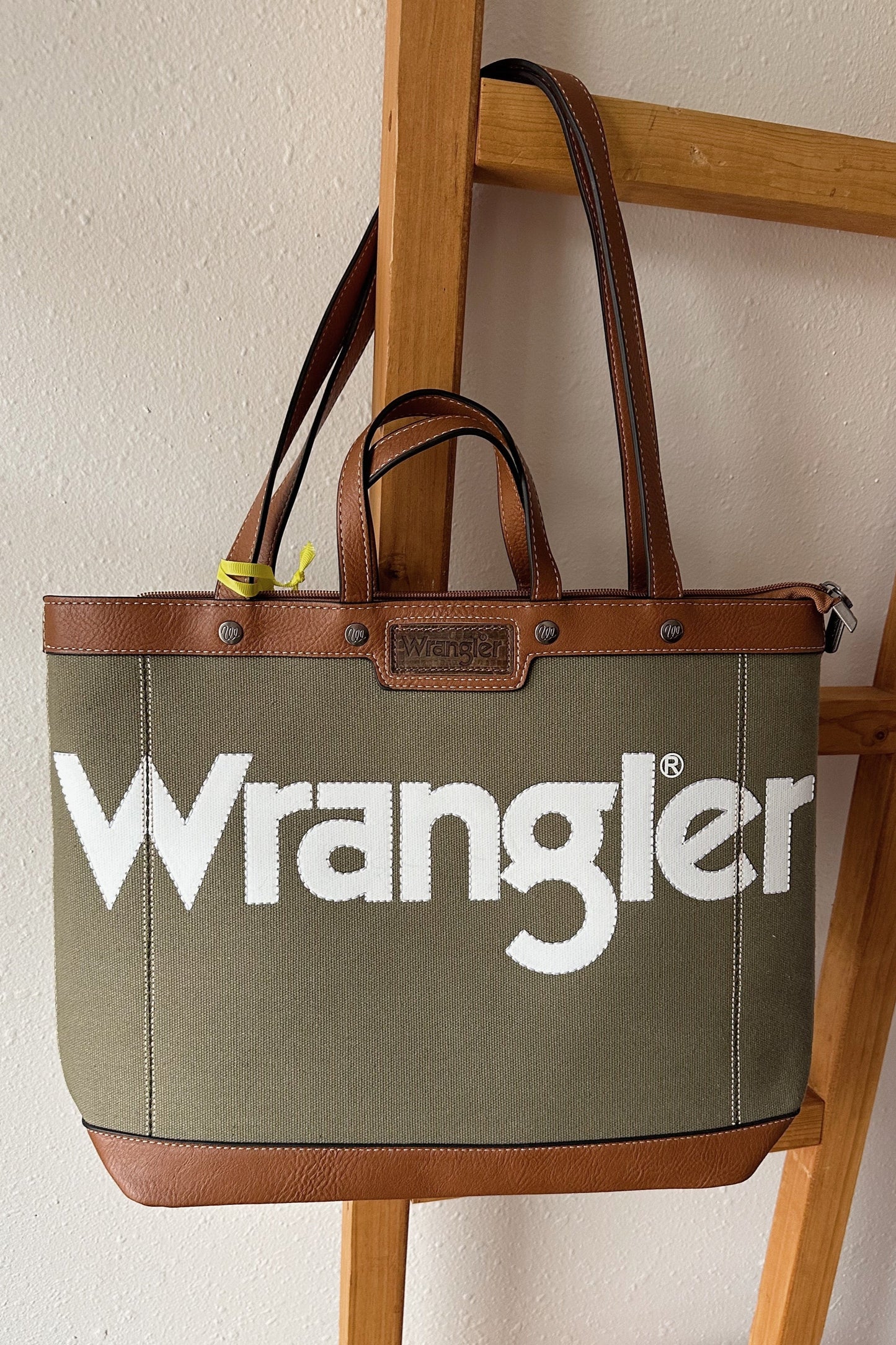Wrangler Canvas Top Handle Tote/Shoulder Bag - Multiple Colors