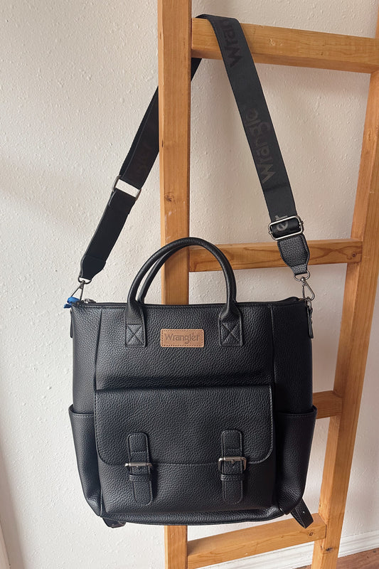 Wrangler Print Tote/Shoulder Bag Convertible Backpack - Multiple Colors