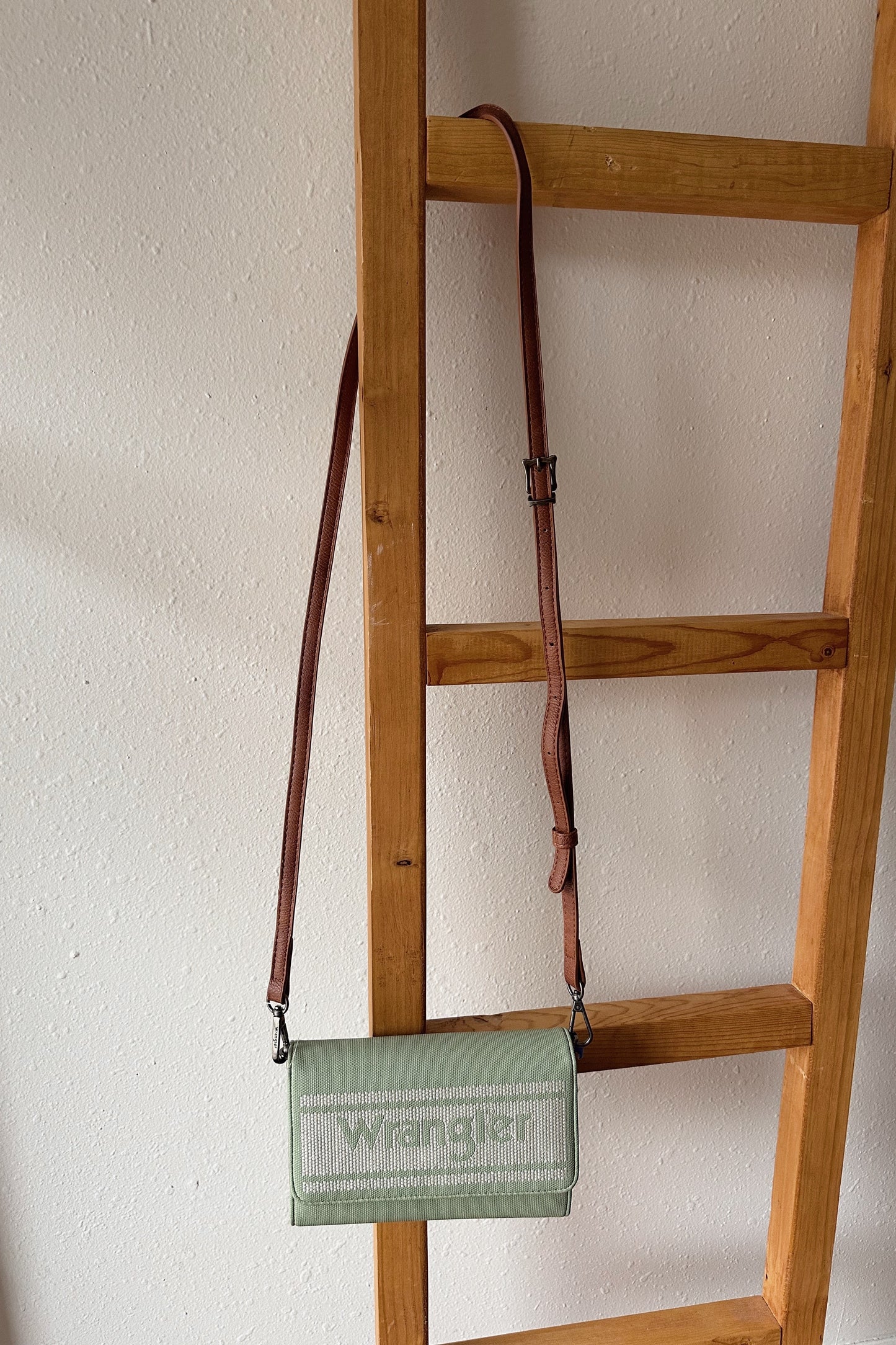 Wrangler Logo Waxed Canvas Wallet/Crossbody (Multiple Colors)