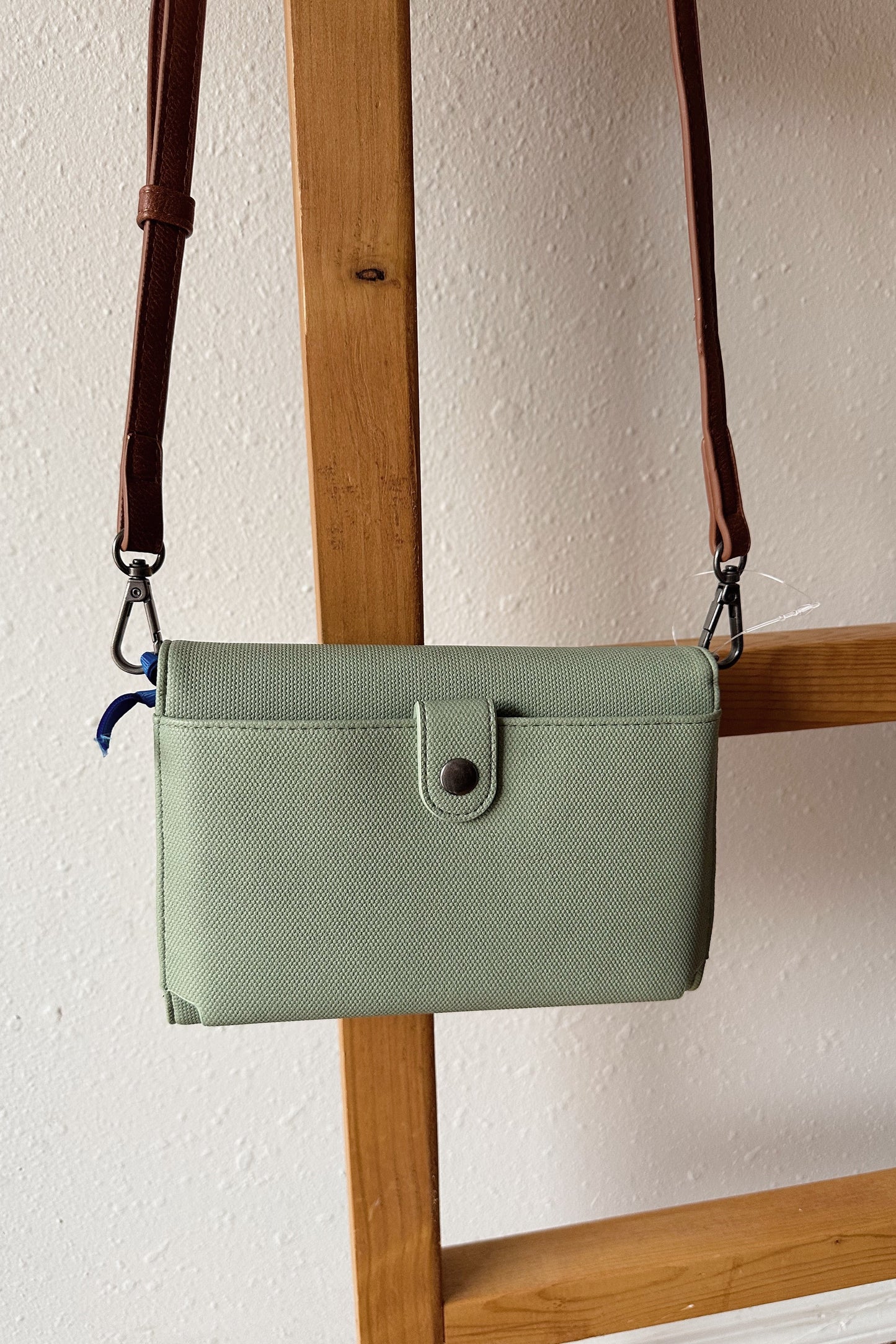 Wrangler Logo Waxed Canvas Wallet/Crossbody (Multiple Colors)