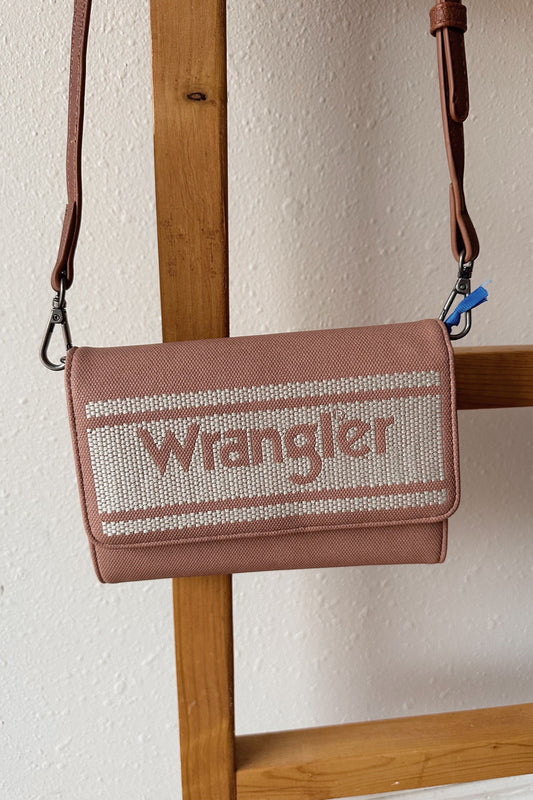 Wrangler Logo Waxed Canvas Wallet/Crossbody (Multiple Colors)