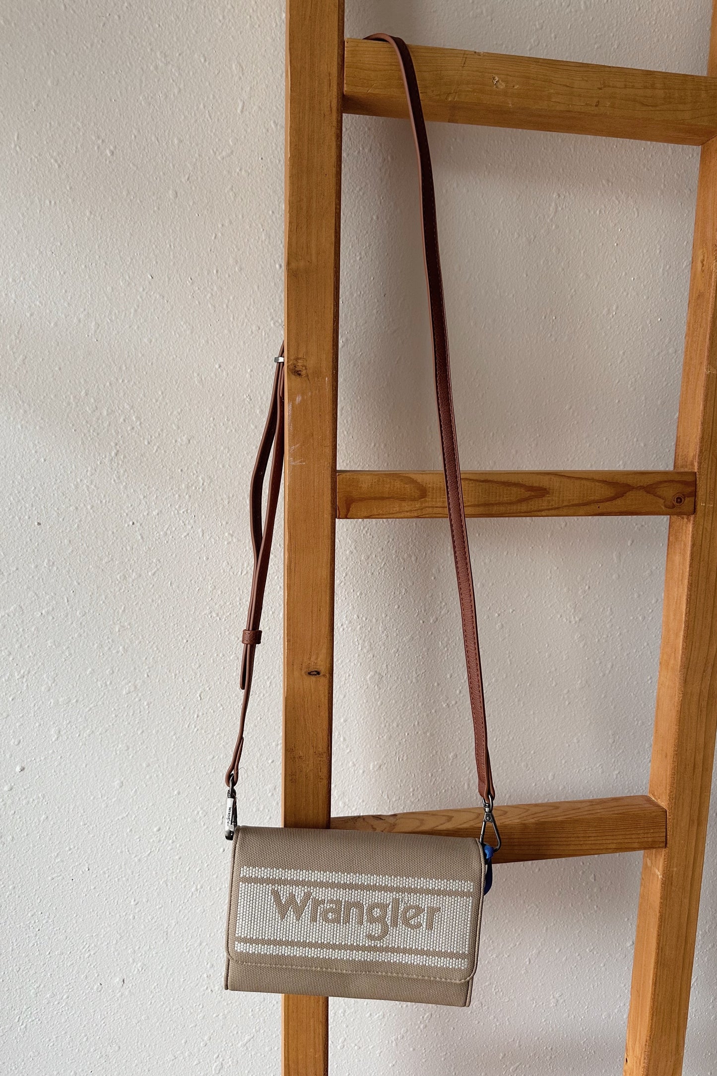 Wrangler Logo Waxed Canvas Wallet/Crossbody (Multiple Colors)