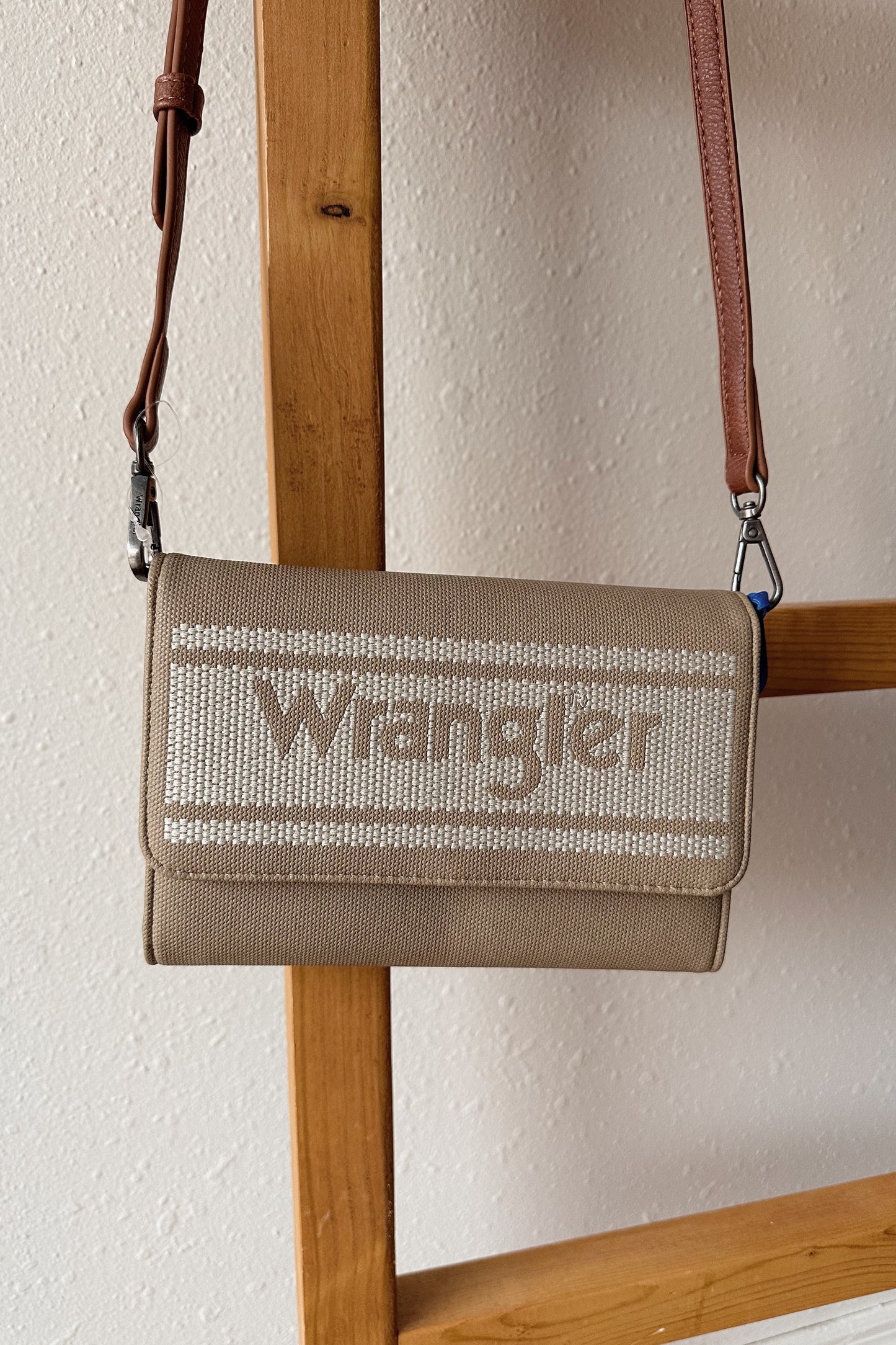 Wrangler Logo Waxed Canvas Wallet/Crossbody (Multiple Colors)