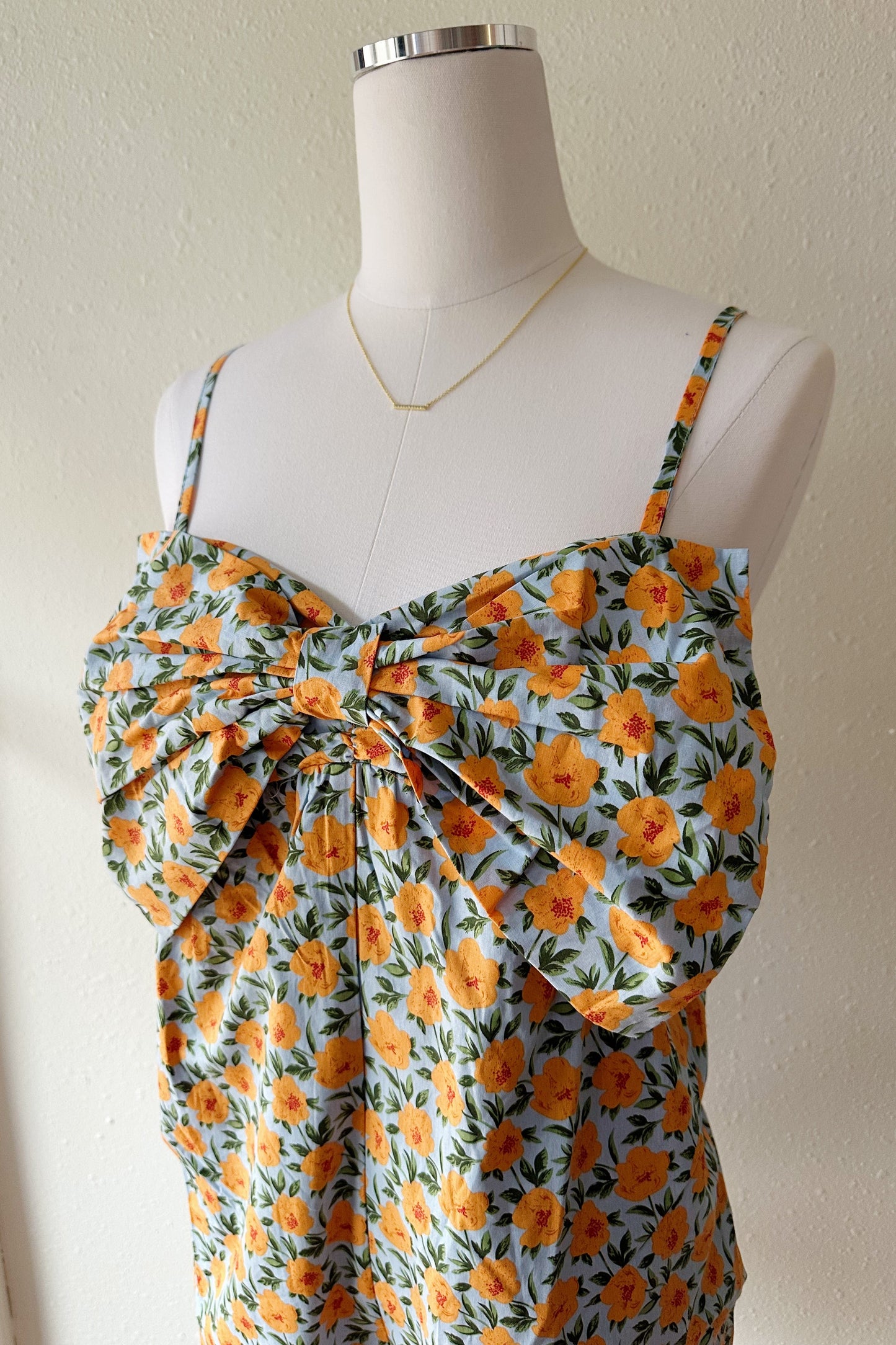 Floral Bow Cami Romper