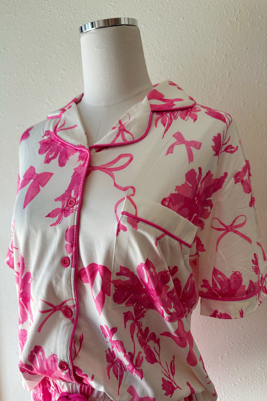 Blossom Tie Pajama Set