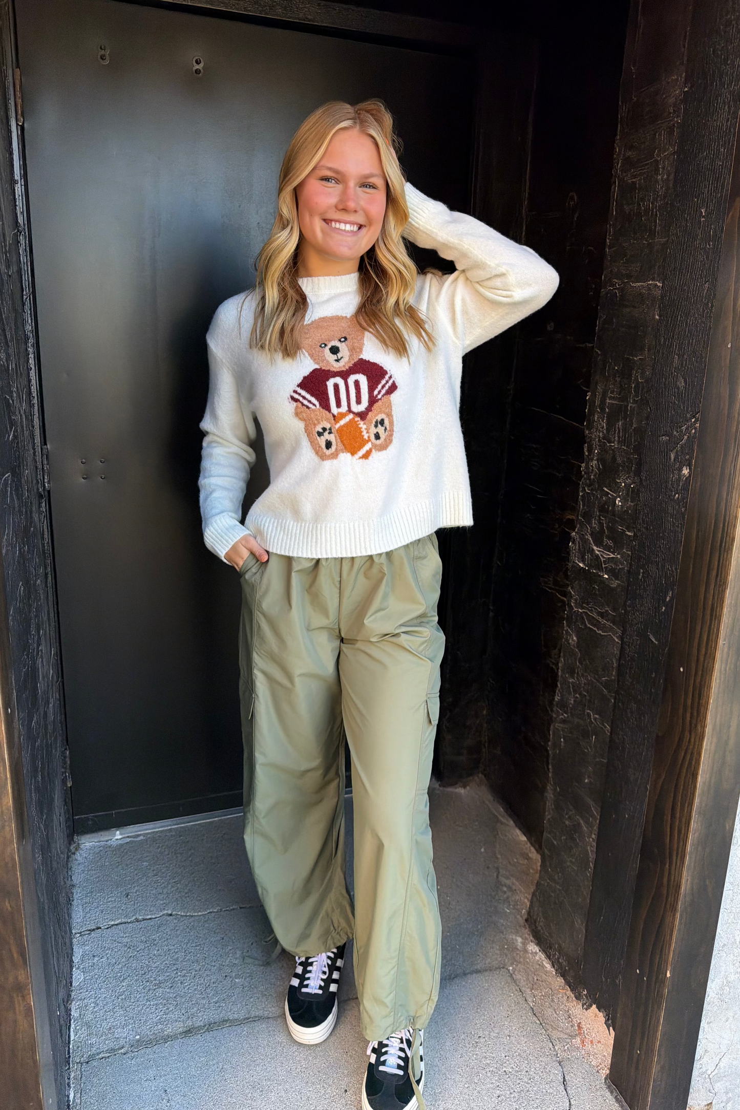 Teddy Bear Football Sweater