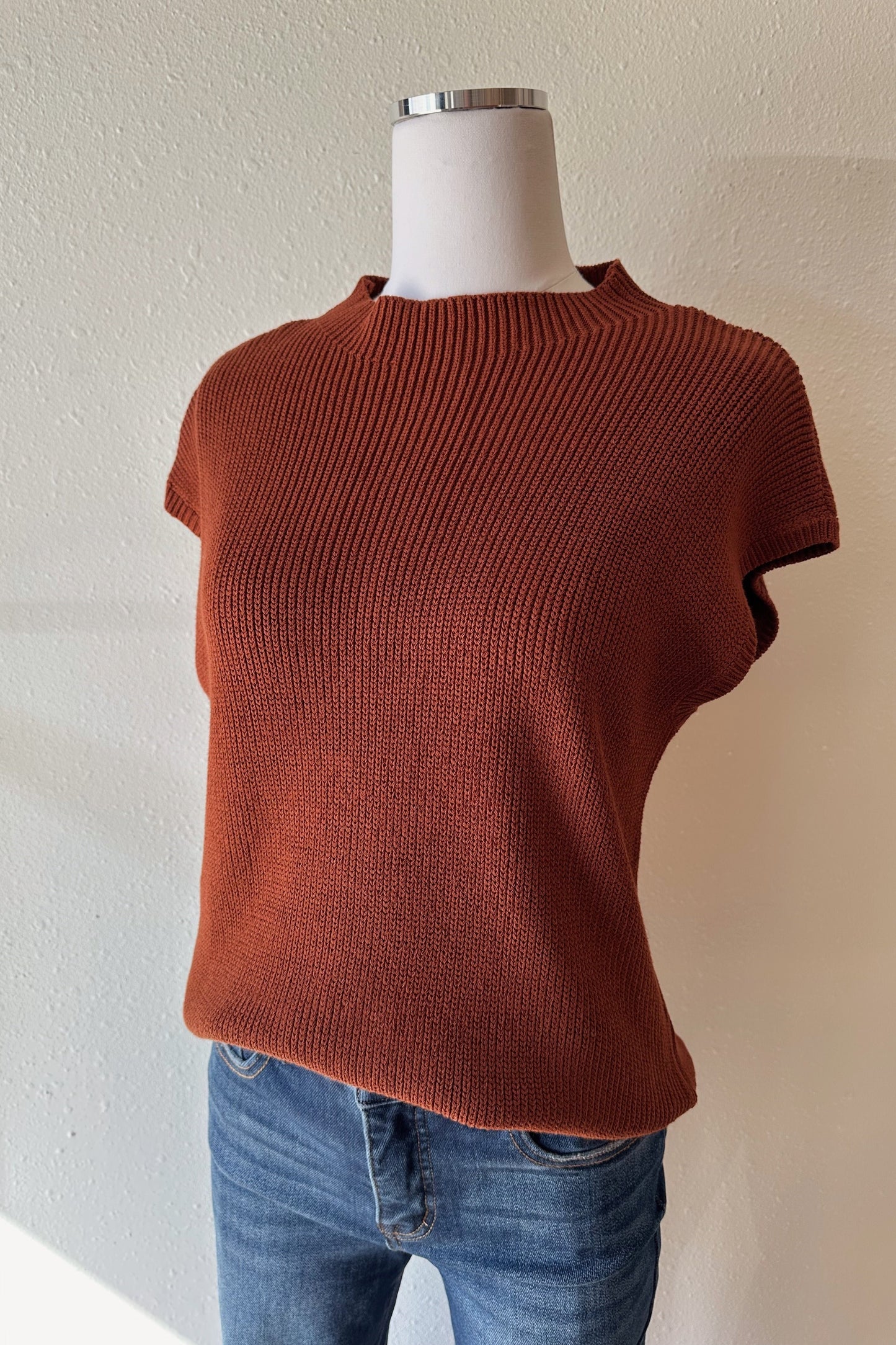 Mock Neck Sweater Top