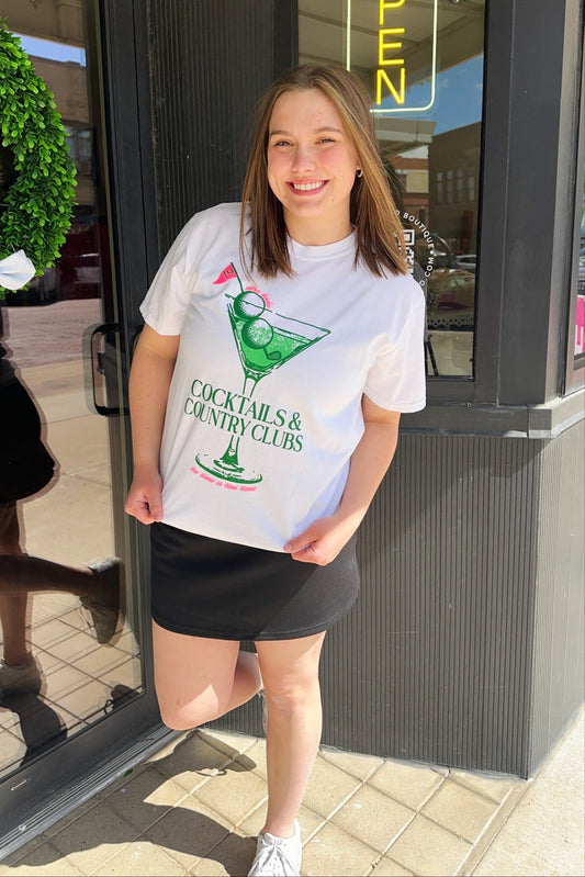 Cocktails & Country Clubs Graphic Tee