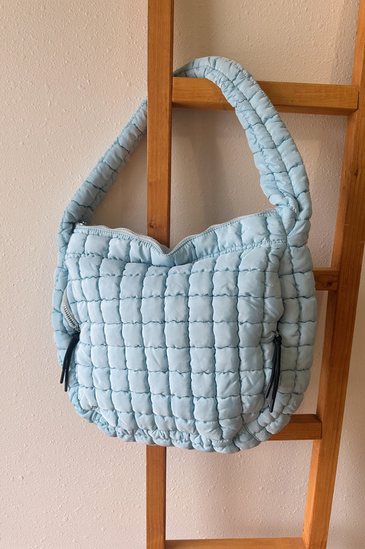 Puffy Quilted Tote Bag - Multiple Colors