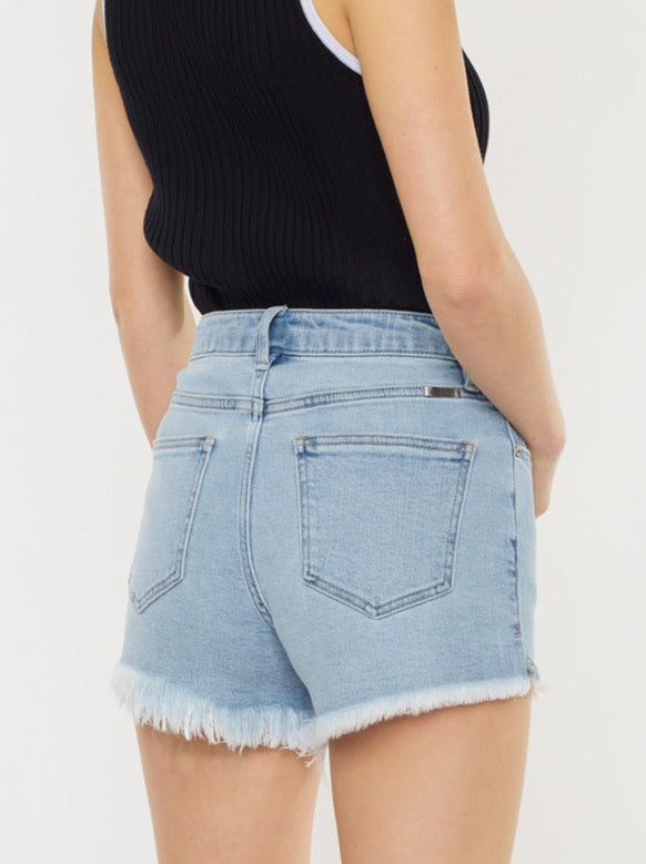 KanCan High Rise Mom Shorts