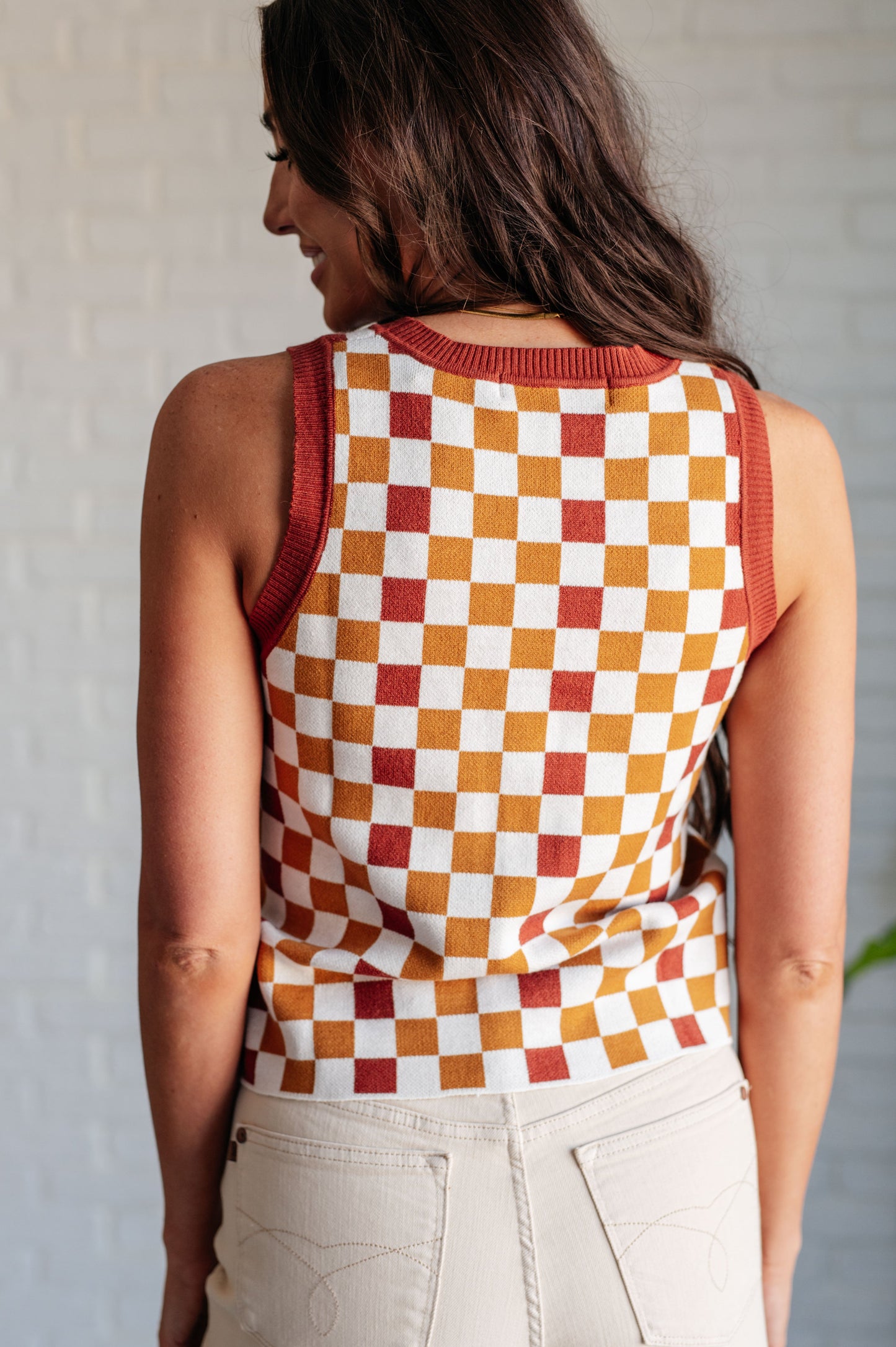 Keeping Score Checkered Tank (Online Exclusive)