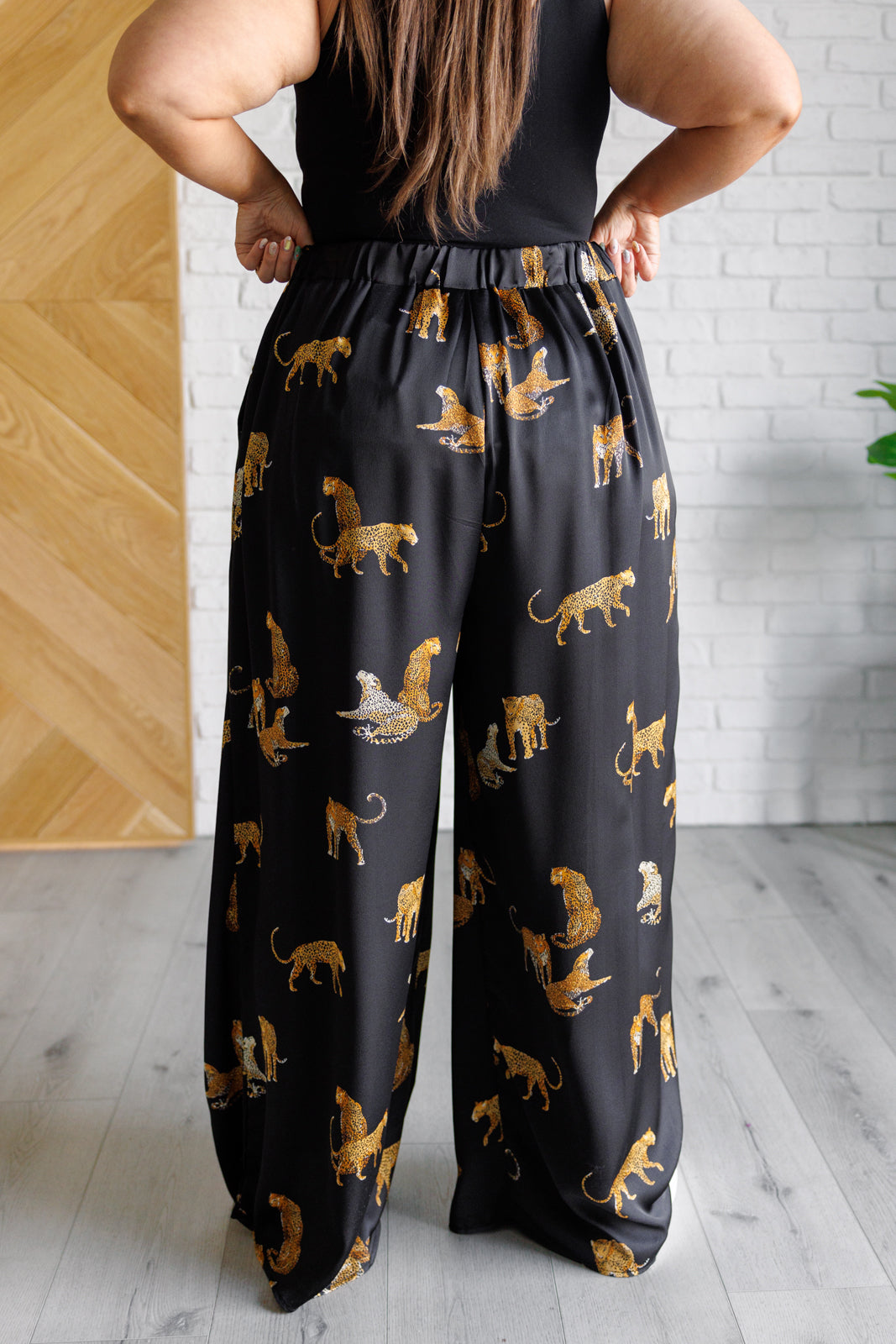 Legendary in Leopard Satin Wide Leg Pants (Online Exclusive)