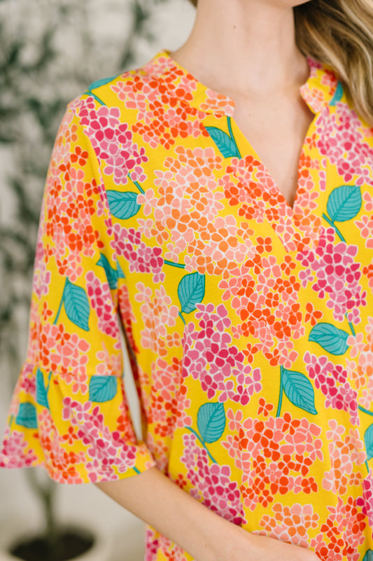 Lizzy Sunday Dress in Leaf Multi Floral (Online Exclusive)