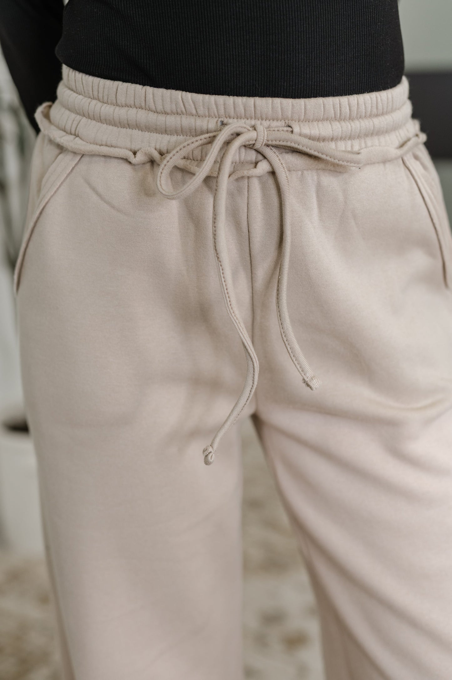 Lounge Line Wide Leg Sweats in Ash Mocha (Online Exclusive)