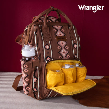 Wrangler Aztec Printed Backpack - Camel
