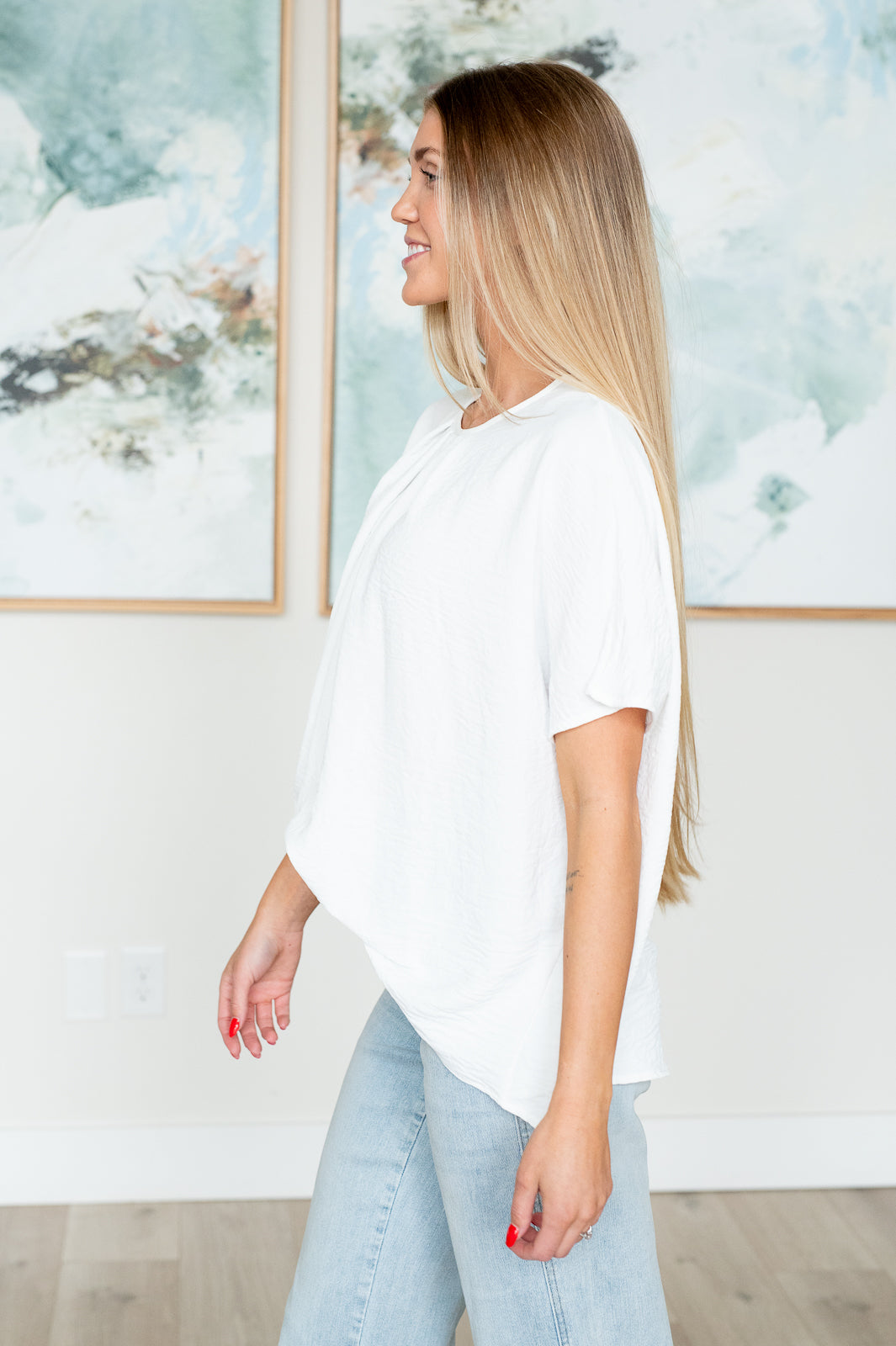 Mild Moments Pleat Detail Top (Online Exclusive)