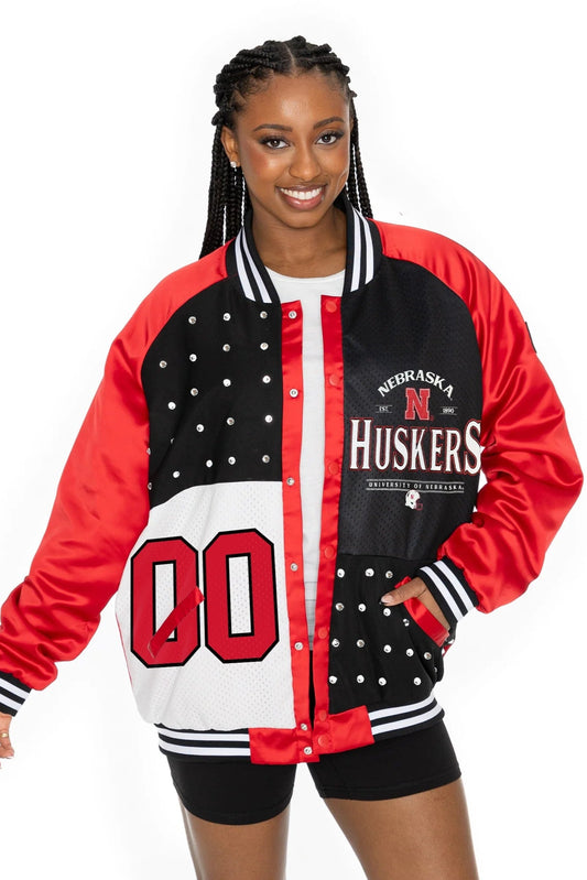 Husker Throwback Varsity Bomber Jacket